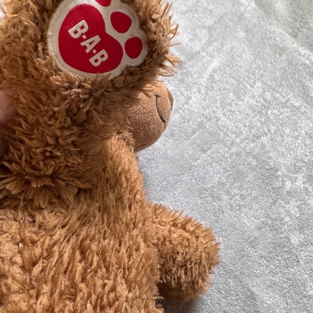 Build-A-Bear Fluffy Brown Teddy with Red Heart - Picture 7 of 7